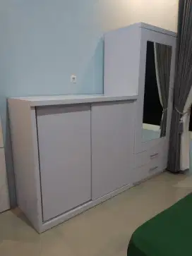 Lemari baju dan buffet meja custom minimalis