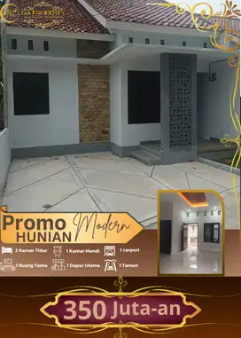 Rumah modern masakini siap huni 2 kamar akses strategis hanya 350 juta