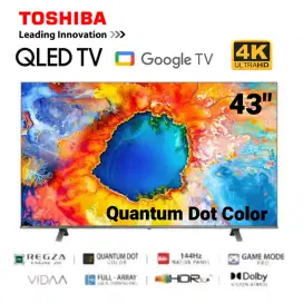 TOSHIBA QLED REGZA 4K Smart TV 43 Inch Quantum Dot Color 43M450N Dolby