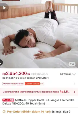 Matras topper CozyLila