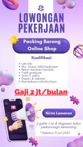 Lowongan Kerja Packing