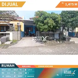 a022 Rumah Dijual Butuh Segera Laku di Graha Kencana Blimbing Malang