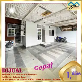 DIJUAL RUMAH 1½ Lantai di Puri Gardena Kalideres Jakarta Barat - HL&FN
