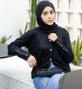 Cardigan Rajut lengan kancing