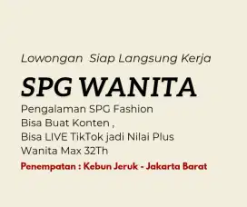 SPG Wanita, Pengalaman, Bisa Live TikTok