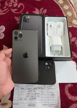 iphone 11 pro max 256gb permanen,imei udh permanen,lengkap fulset