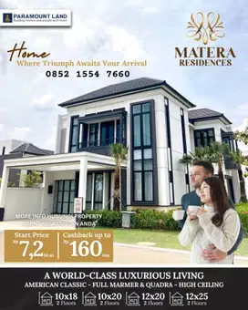 Hunia Mewah di Gading Serpong, Matera Residences