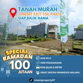 TANAH PAKIS MALANG 3 MENIT EXIT TOL PAKIS