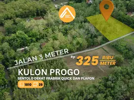 Jual Tanah Pekarangan Kulon Progo Daerah Industri Sentolo Dekat Pabrik