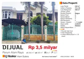 Dijual Rumah di Perum Alam Raya Dekat Airport  Tangerang
