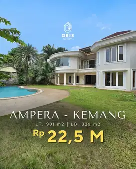 Rumah Halaman Luas Swimmimg Pool di Ampera Kemang Jakarta Selatan