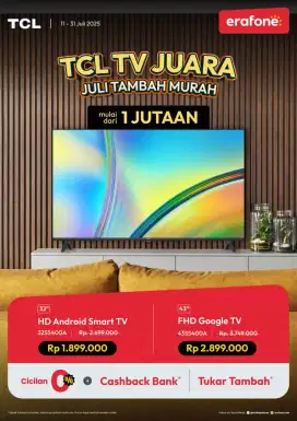 Tv harga sejutaan kini hadir