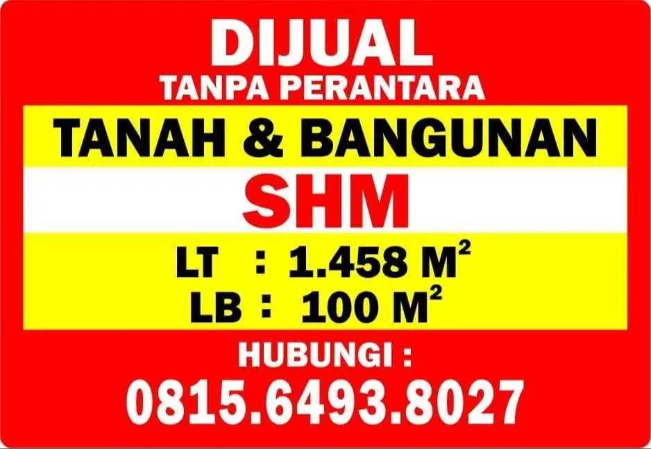 TANPA PERANTARA_JUAL CEPAT TANAH_1458 M2