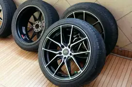 Velg r18 5 X 114.3 include Ban 4 pcs 225/45/18 velg 18 inch ex Serena