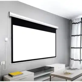 Gratis Antar Layar Proyektor Otomatis Screen Electric Motorized