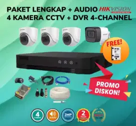 paket cctv hikvision audio 2mp