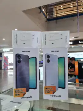 GALAXY A06 4/64 FREE 25W ADAPTER +  TEMPERED GLASS‼️