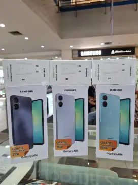 GALAXY A06 6/128 FREE 25W ADAPTER +  TEMPERED GLASS‼️