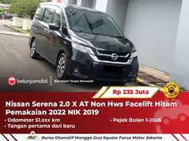 [ PAJAK 1-2026 ] Nissan Serena 2.0 X AT Non Hws Hitam NIK 2019/2020