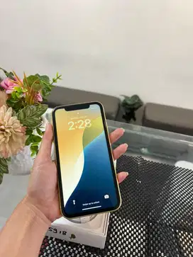 Iphone 11 Kuning 64GB inter mulus no minus fullset Garansi Terima Tt