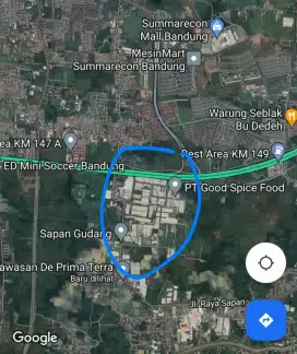 Gudang siap pakai strategis murah di sapan hedebage