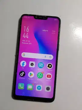 Oppo A3s ram 2giga normal lancar,minus retak