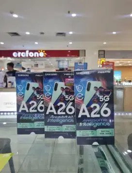 GALAXY A26 5G 8/256 FREE TEMPERED GLASS + CLEAR CASE‼️