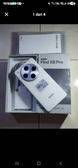 Oppo Find X8 Pro 5G 16/512Gb  warna Putih, kondisi 99,9% Sempurna