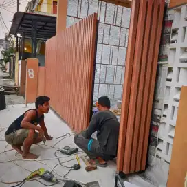 Pagar dan pintu gerbang bahan duma