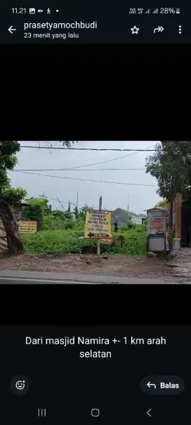 Tanah strategis dekat MASJID NAMIRA LAMONGAN