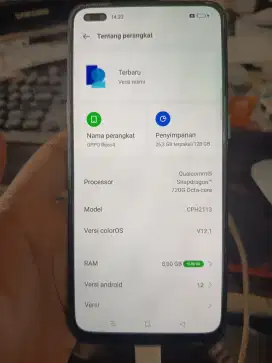 Oppo reno 4 ram 8/128
