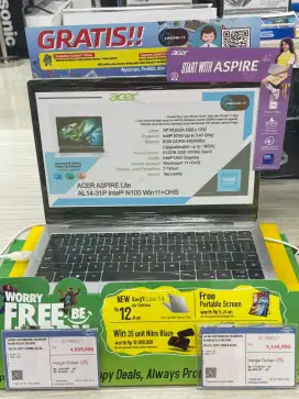 Acer notebook silver