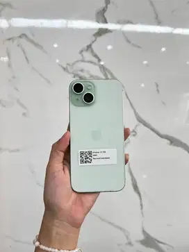READY IPHONE 15 128GB GREEN SECOND RESMI INDONESIA