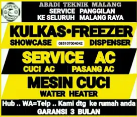 service kulkas ac (cuci ac) mesin cuci water heater servis panggilan