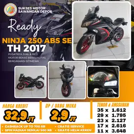KAWASAKI NINJA 250 FI ABS SE TH 2017 MULUS BISA CASH KREDIT BERGARANSI