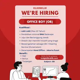 LOWONGAN KERJA OB/OG