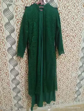 Baju gamis brokat ibu dan anak
