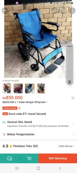 Kursi roda travel