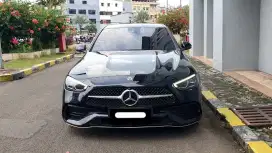 Km10rb mercedes benz mercy c300 amg line 2023 hitam pajak panjang