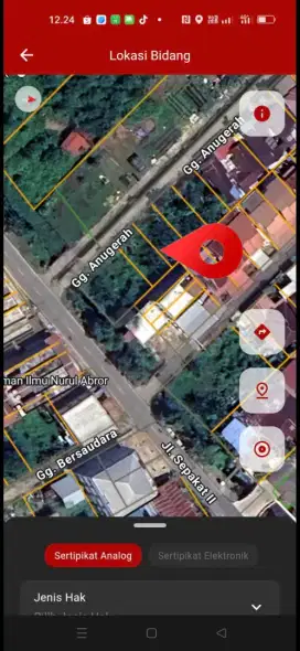Tanah kavling sepakat 2 untan ukuran 36 x 20