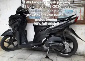 Yamaha Mio soul GT 2017 blue core 125 cw asli hitam B dki pjk panjang