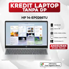 BISA KREDIT LAPTOP HP 14-EP0266TU CORE i3 RAM 8 SSD 512 TANPA DP