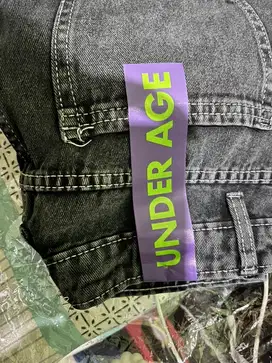 Jiniso highwaist adjustable baggy jeans under age