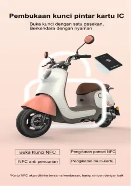 SEPEDA LISTRIK LUYUAN MODA 2 ( SEMI MOTOR ) BATRE LITHIUM