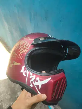 Helm Cakil HBC merah ganteng