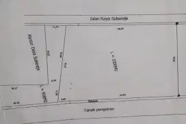 DI JUAL TANAH Samping Kantor Desa Sokaraja Tambelang Bekasi