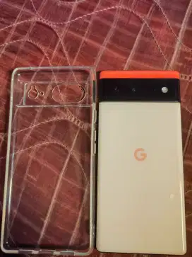 Google pixel 6 all operator warna coral cantik 128