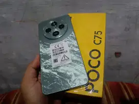 POCO C75, 6/128GB, Lengkap, Mulus, 1 Bulan Pakai, Nego