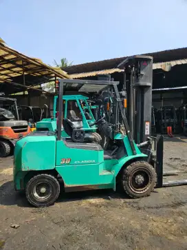 Forklift Mitsubishi 3 Ton,Matic,Threelift 6 Meter,S4S,Tahun 2021 (Ori)