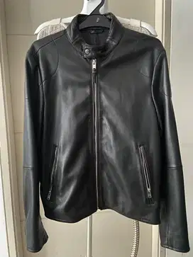 jaket kulit zara
